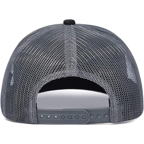 Men Mesh Snap Back Trucker Hat - Picture 6 of 9